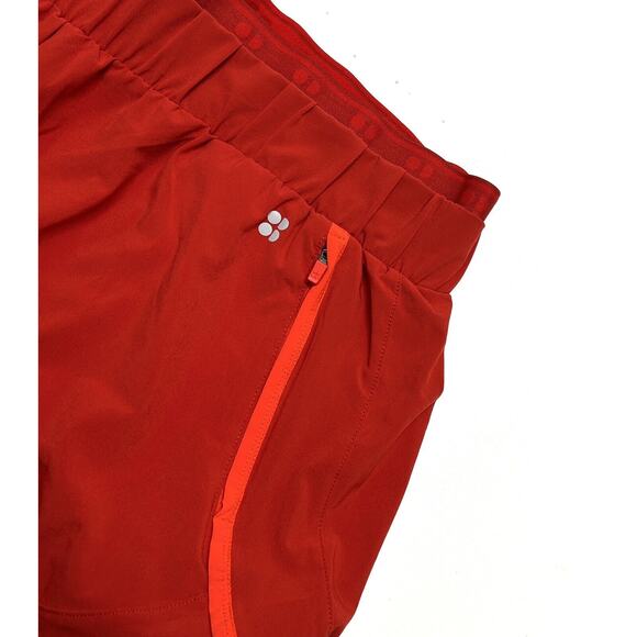 Sweaty Betty Red Running Athletic Shorts Size XL Womens Lined Inseam 2 - Picture 3 of 6
